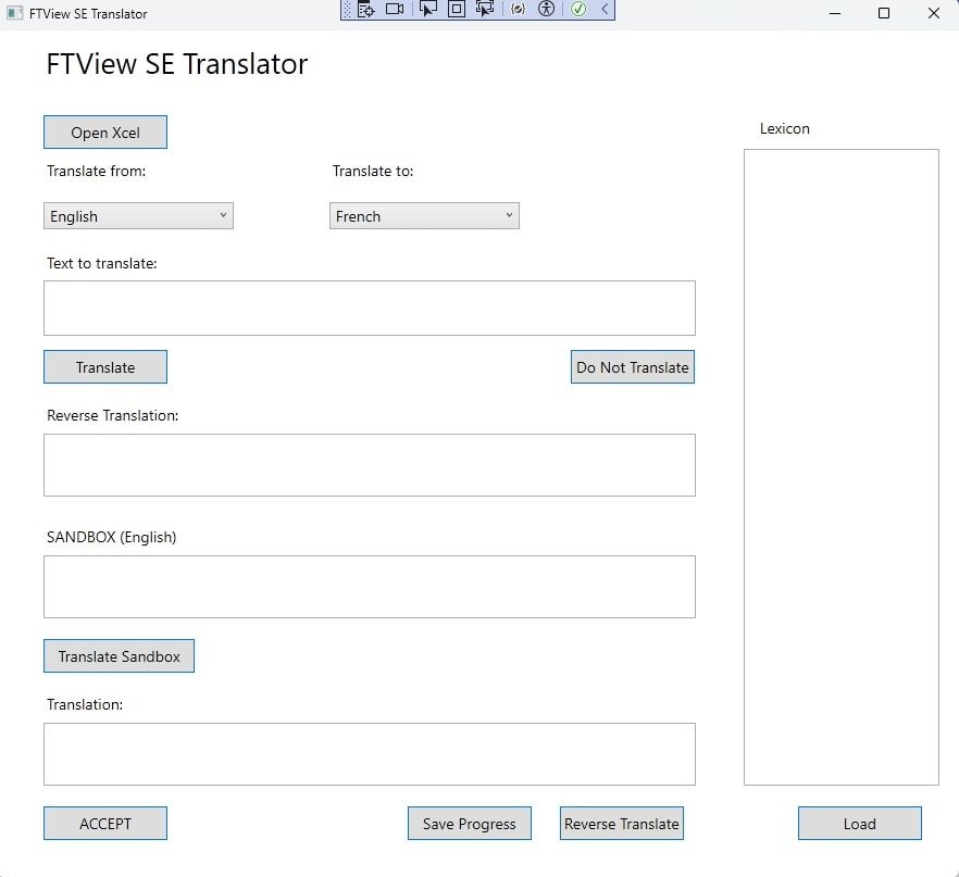 FTView Translation Utility